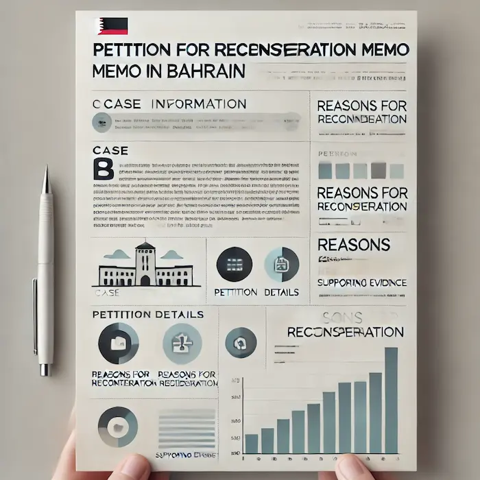 نموذج وصيغة مذكرة التماس إعادة النظر في البحرين - محامي البحرين